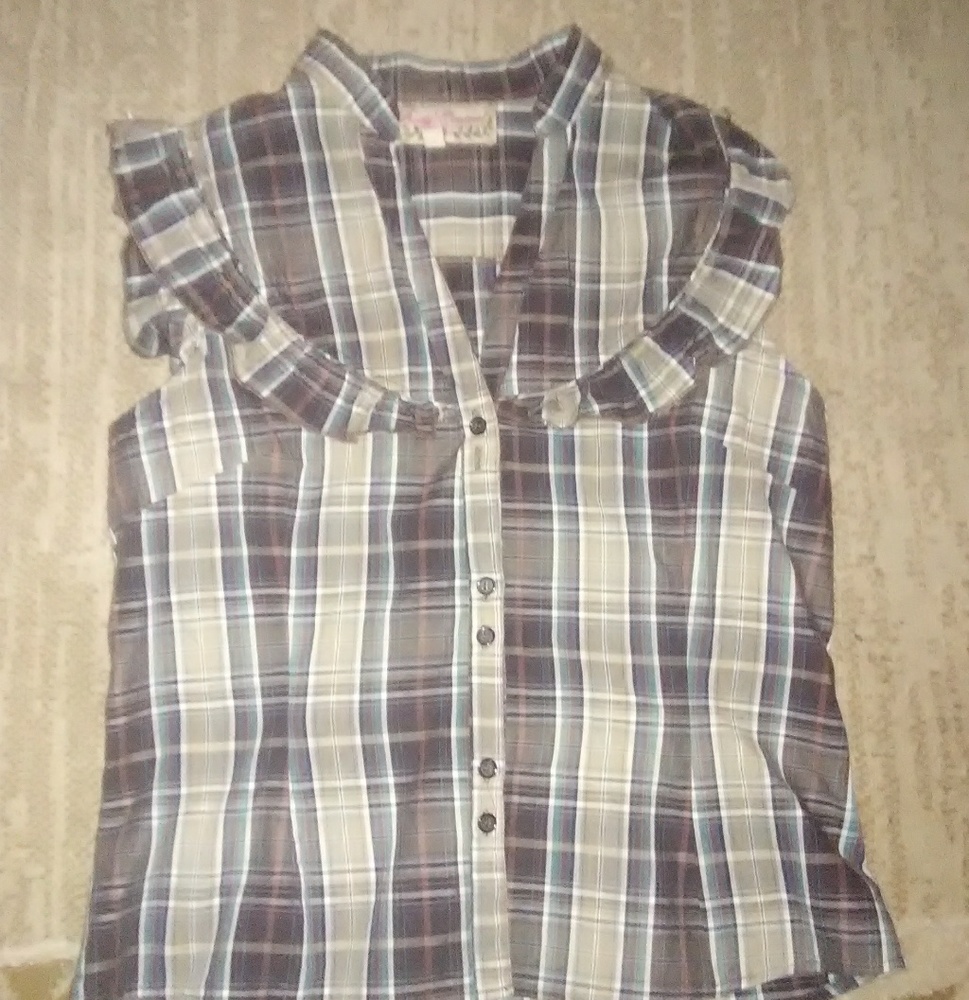Women's size large plaid top